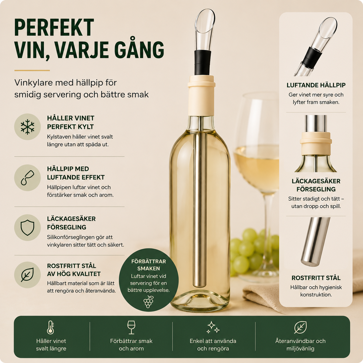 ChillPour™ – För Kallare Vin och Bättre Smak