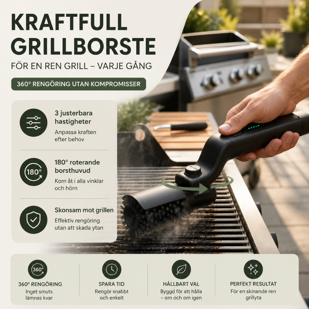GrillMaster – Elektrisk grillborste